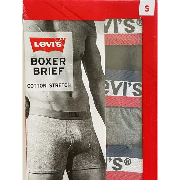 Levi’s Boxer Brief Cotton Stretch 3 Pack Style#3MB427LW Men’s S Color:AST - Picture 1 of 8